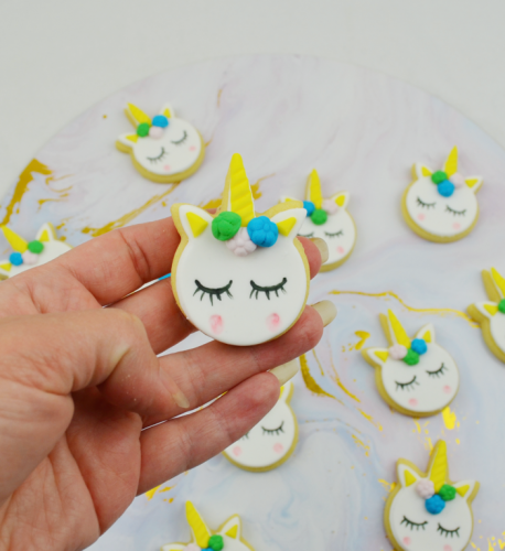 Baby unicorn cookies